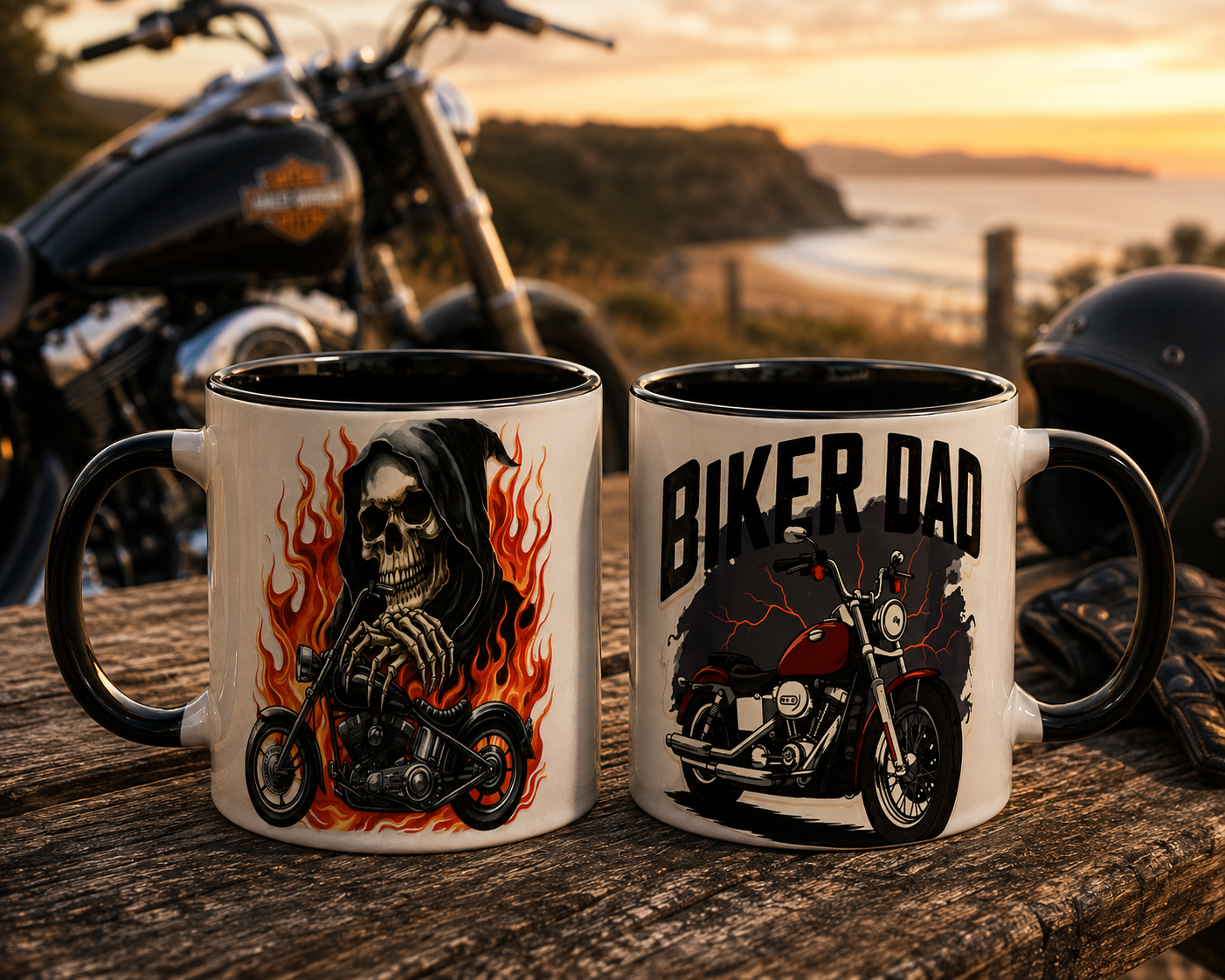 Biker Dad | Double-Sided 11oz Ceramic Mug ποΈπ