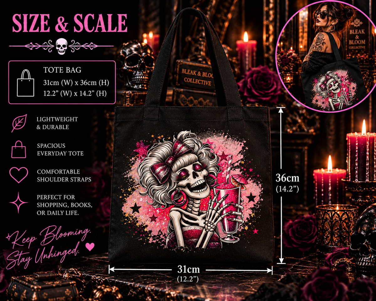Pretty in Pink | Gothic Canvas Tote Bag