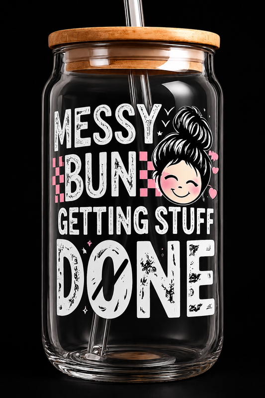 Messy Bun. Getting Stuff Done. ☕✨