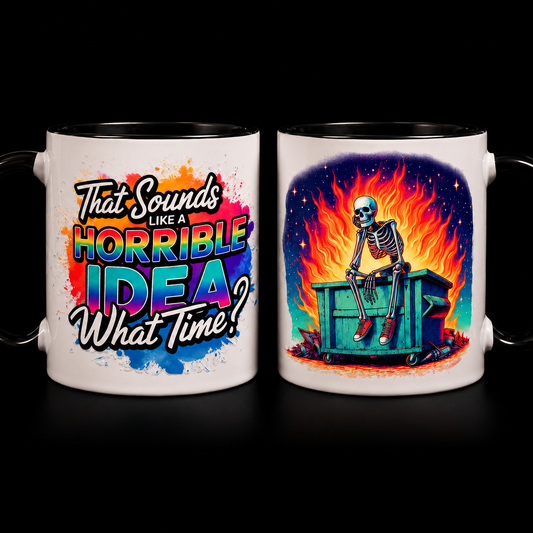 That Sounds Like A Horrible Idea — What Time? Mug ☕🔥💀