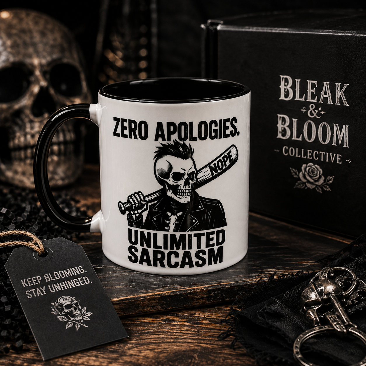 Zero Apologies. Unlimited Sarcasm. | 11oz Ceramic Mug πβ