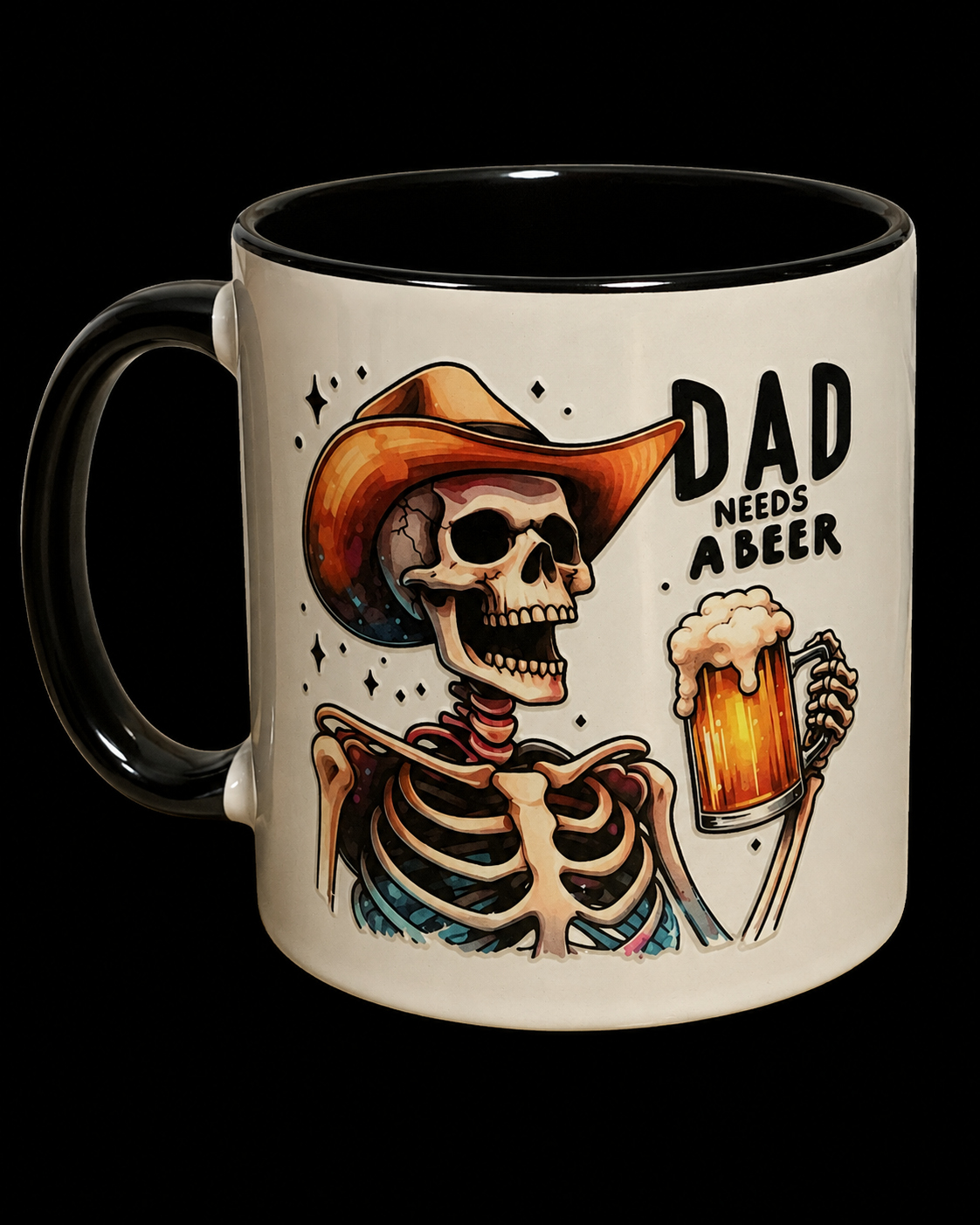 Dad Needs A Beer | 11oz Ceramic Mug 🍺💀