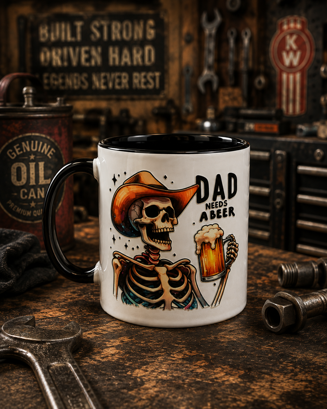 Dad Needs A Beer | 11oz Ceramic Mug 🍺💀