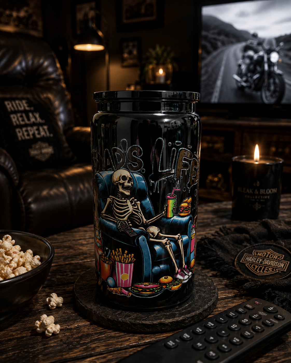 Dad's Life | 16oz Plastic Tumbler 🖤🥤