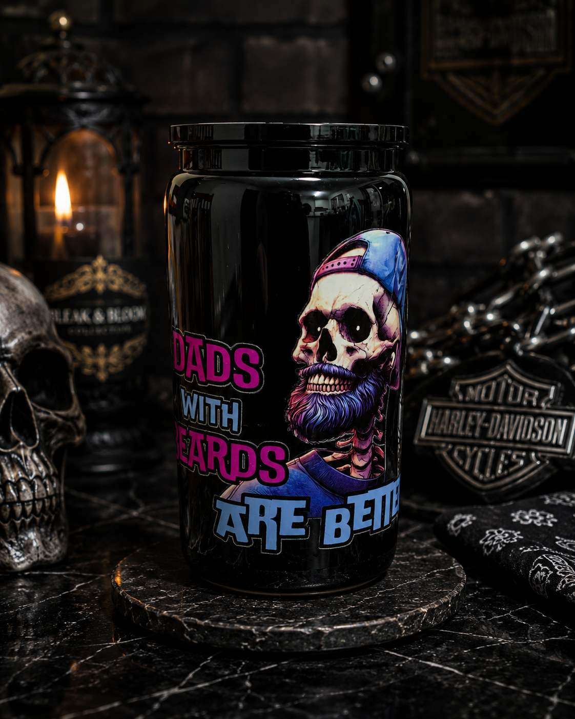 Dads With Beards Are Better | 16oz Plastic Tumbler 🧔🥤