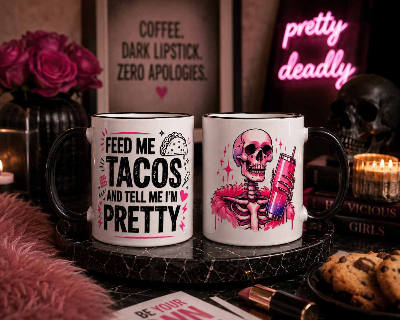 FEED ME TACOS & TELL ME I’M PRETTY ☠️🌮💕