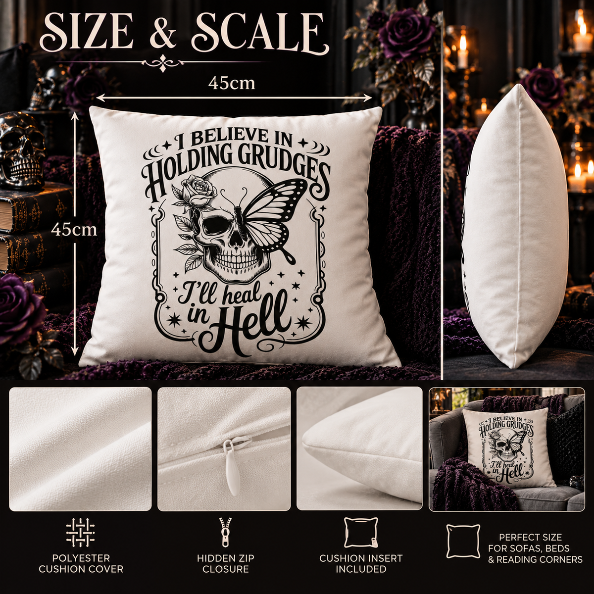 I’ll Heal in Hell Cushion