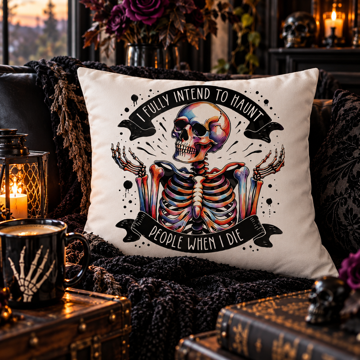 I Fully Intend to Haunt People When I Die Cushion