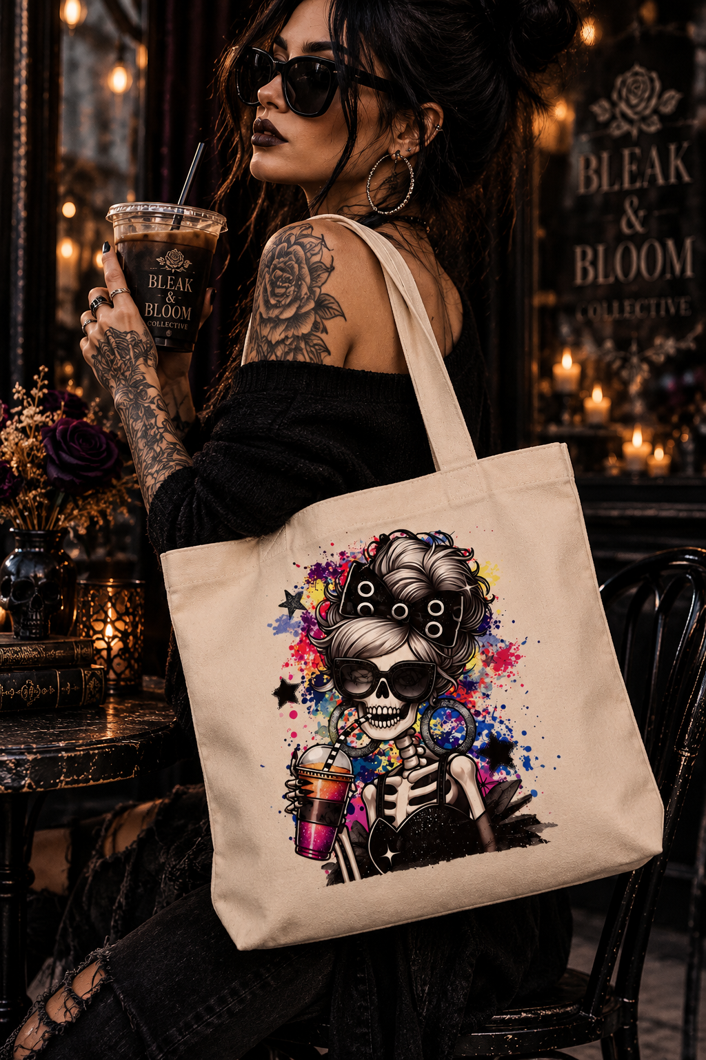 Dead Inside But Still Fab | Canvas Tote Bag
