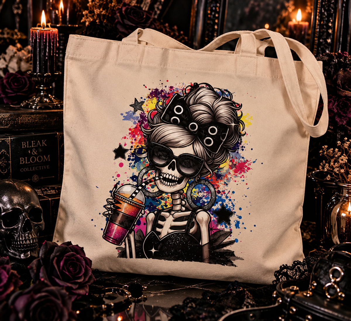 Dead Inside But Still Fab | Canvas Tote Bag