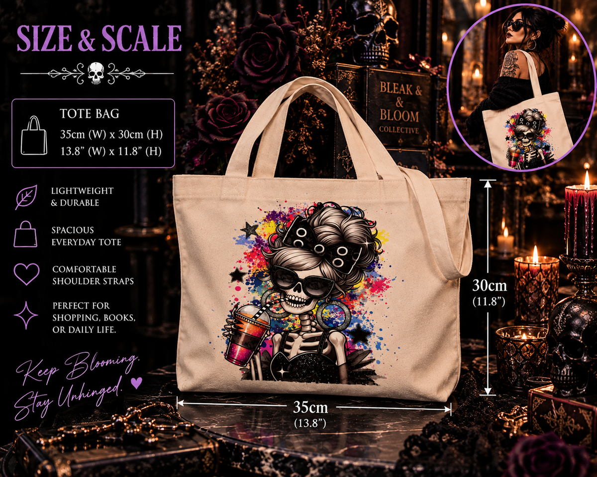 Dead Inside But Still Fab | Canvas Tote Bag