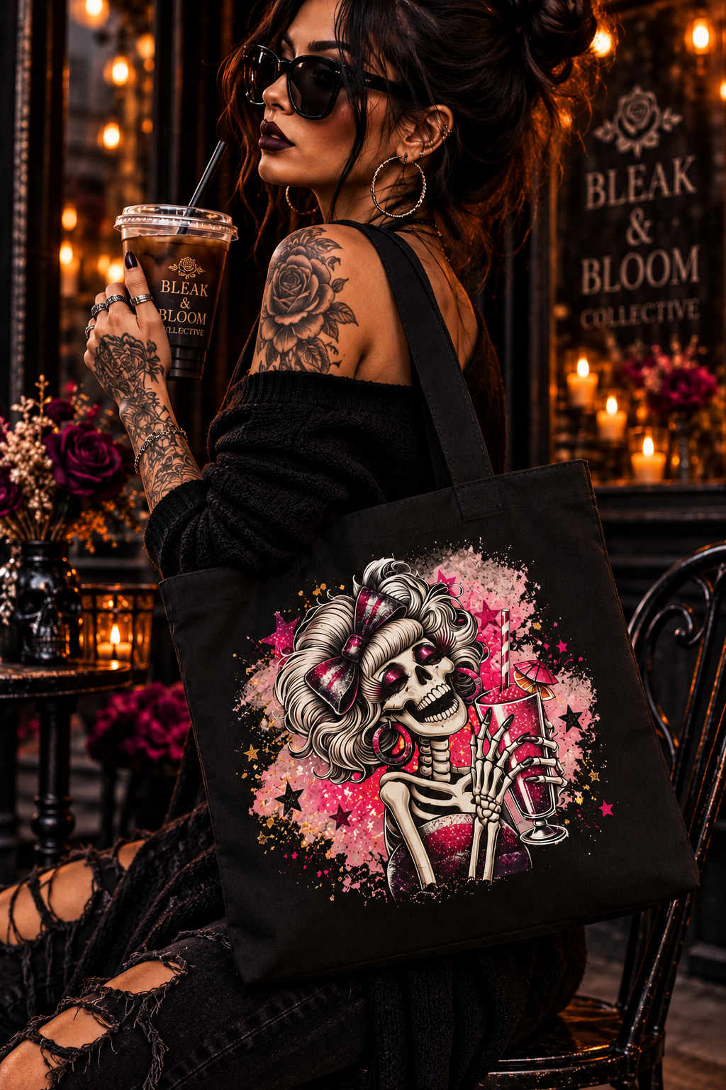 Pretty in Pink | Gothic Canvas Tote Bag