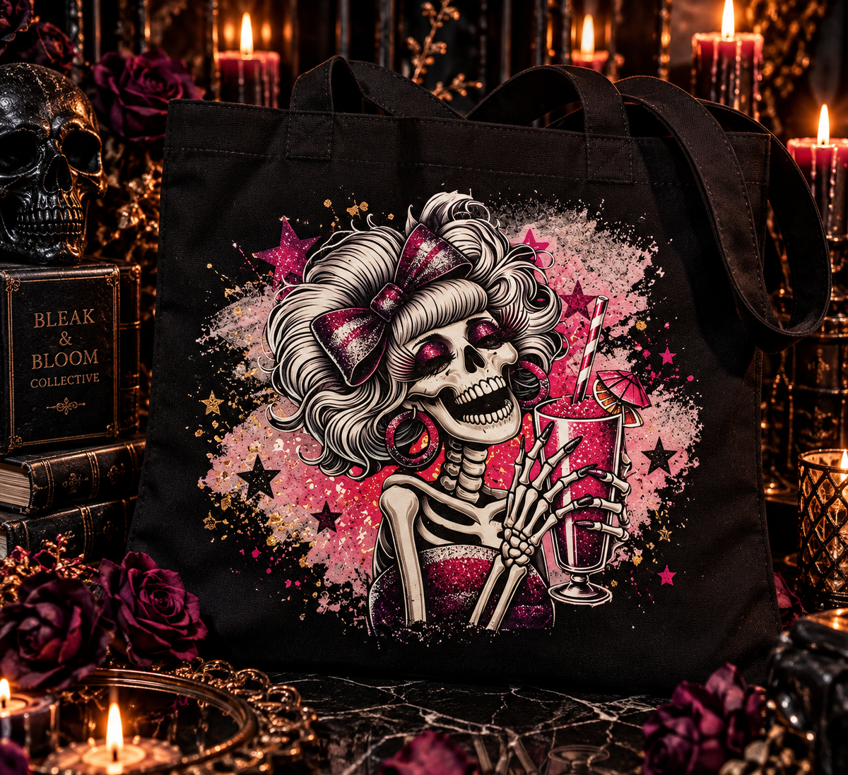 Pretty in Pink | Gothic Canvas Tote Bag