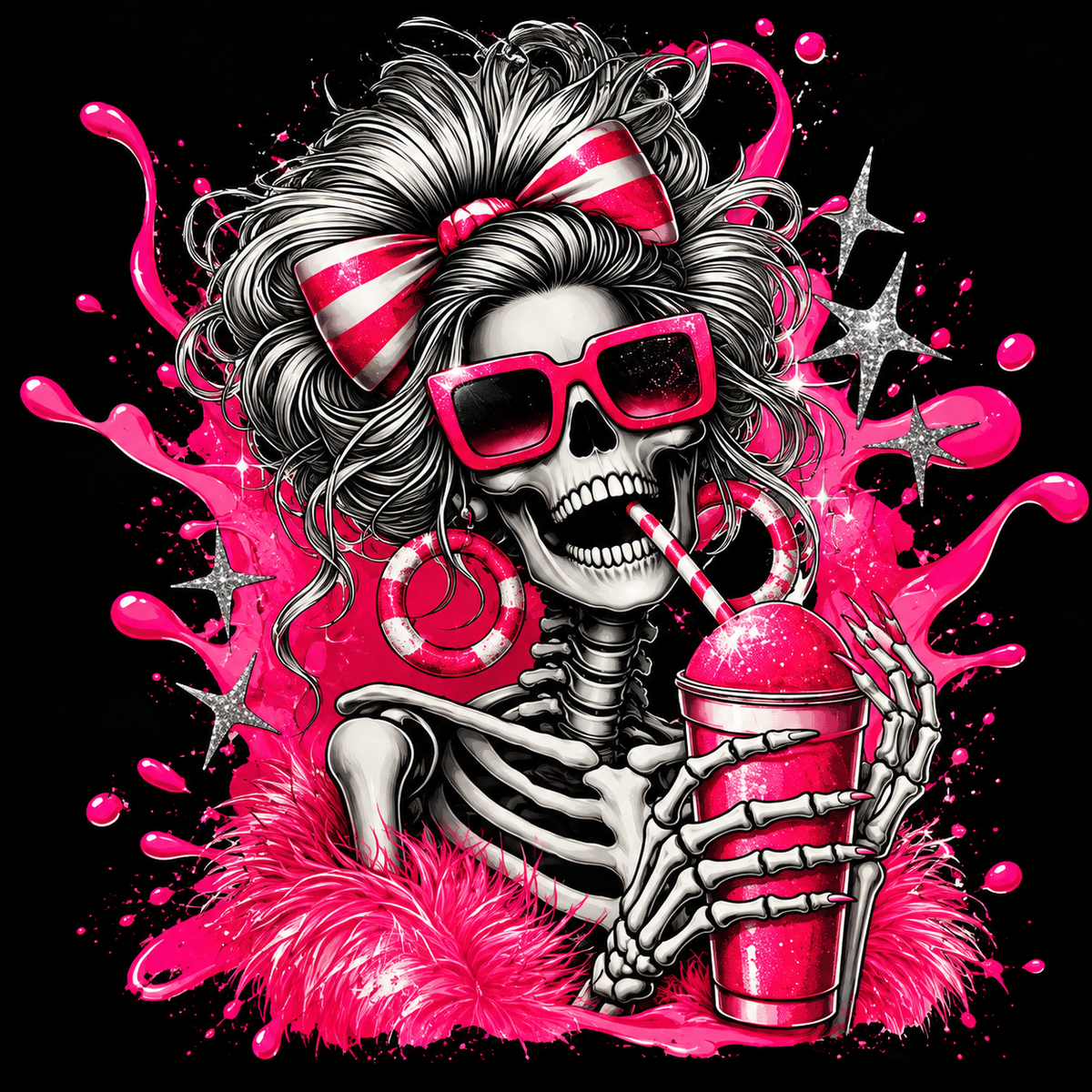 Sugar Rush Skeleton | Gothic Canvas Tote Bag