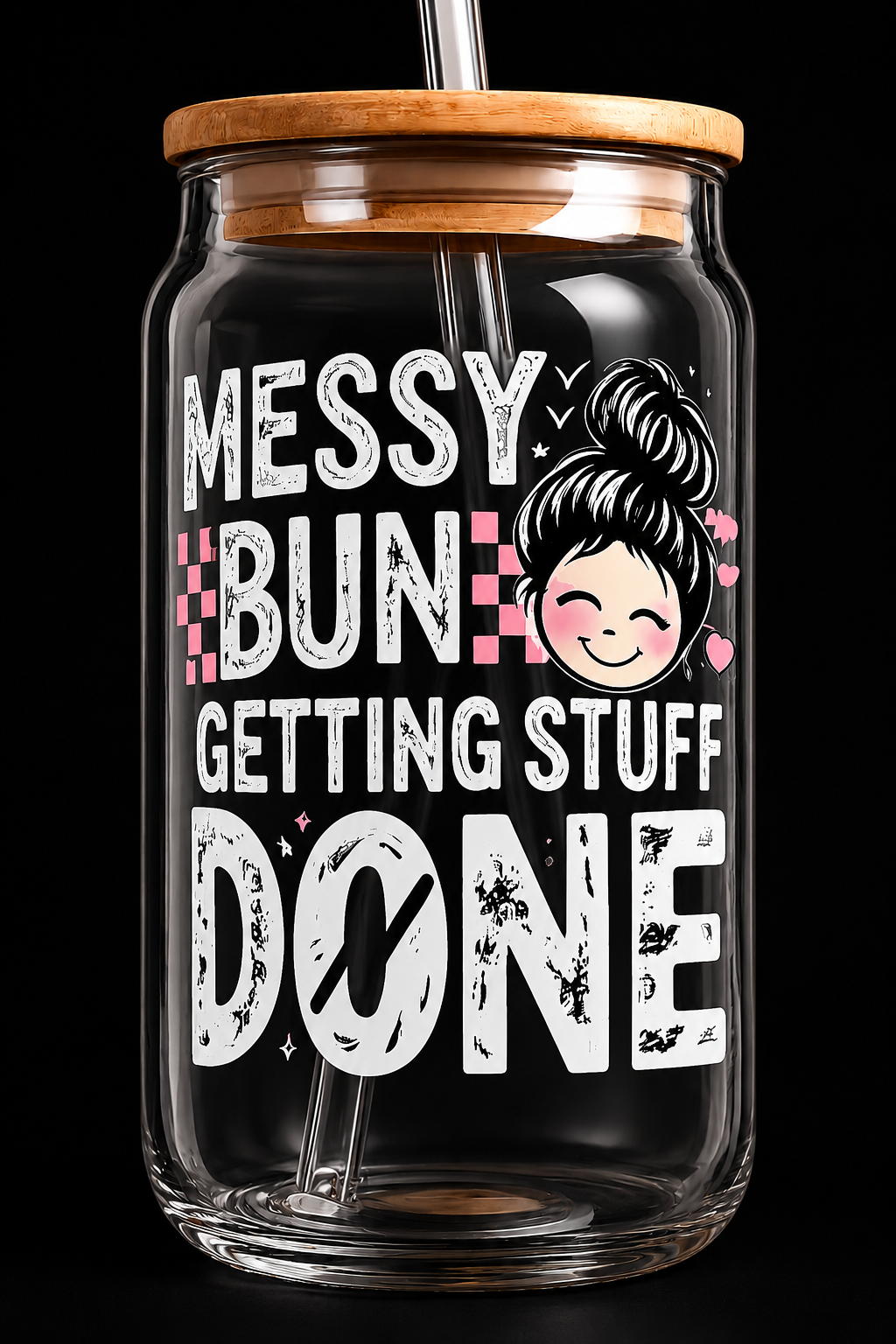 Messy Bun. Getting Stuff Done. ☕✨