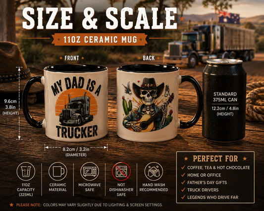 My Dad Is A Trucker | 11oz Ceramic Mug 🚛🤠