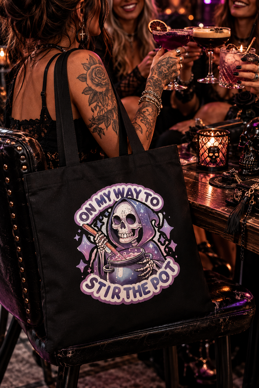 Stir the Pot | Gothic Canvas Tote Bag