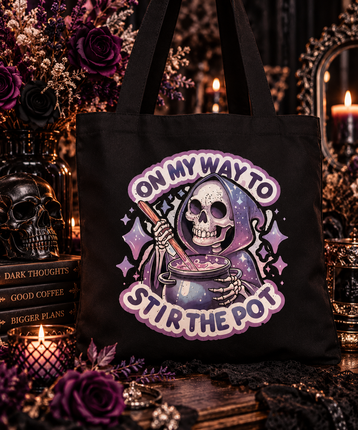 Stir the Pot | Gothic Canvas Tote Bag