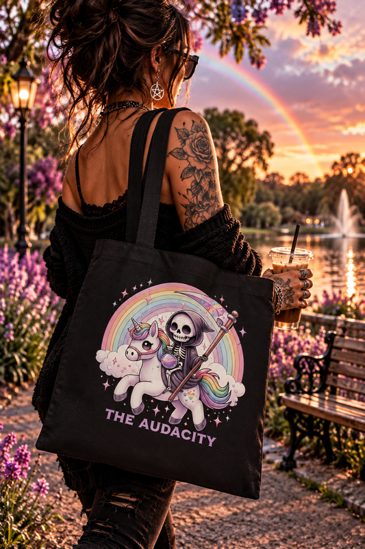 The Audacity | Gothic Canvas Tote Bag